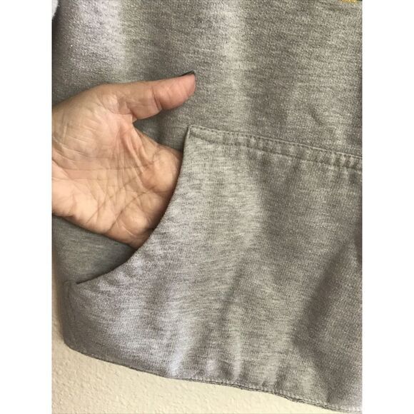 Grateful Dead Dancing Bear Hoodie Drawstring Gray L Getter Goin’ Fishing Pocket - Picture 4 of 8